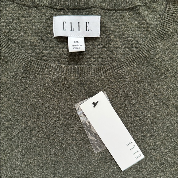 NWT XXL Elle Army Green Sweater - Picture 2 of 4